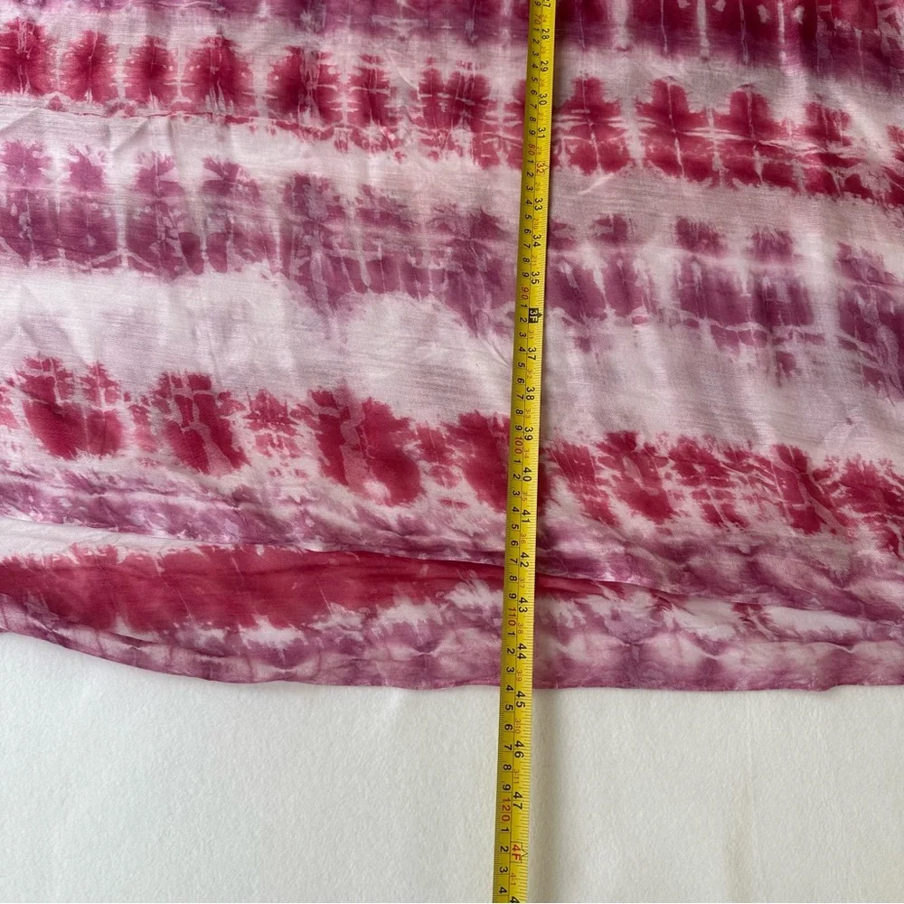 Michael Stars Tie Dye Pink White Oversized Blanket Scarf Neiman Marcus NWT